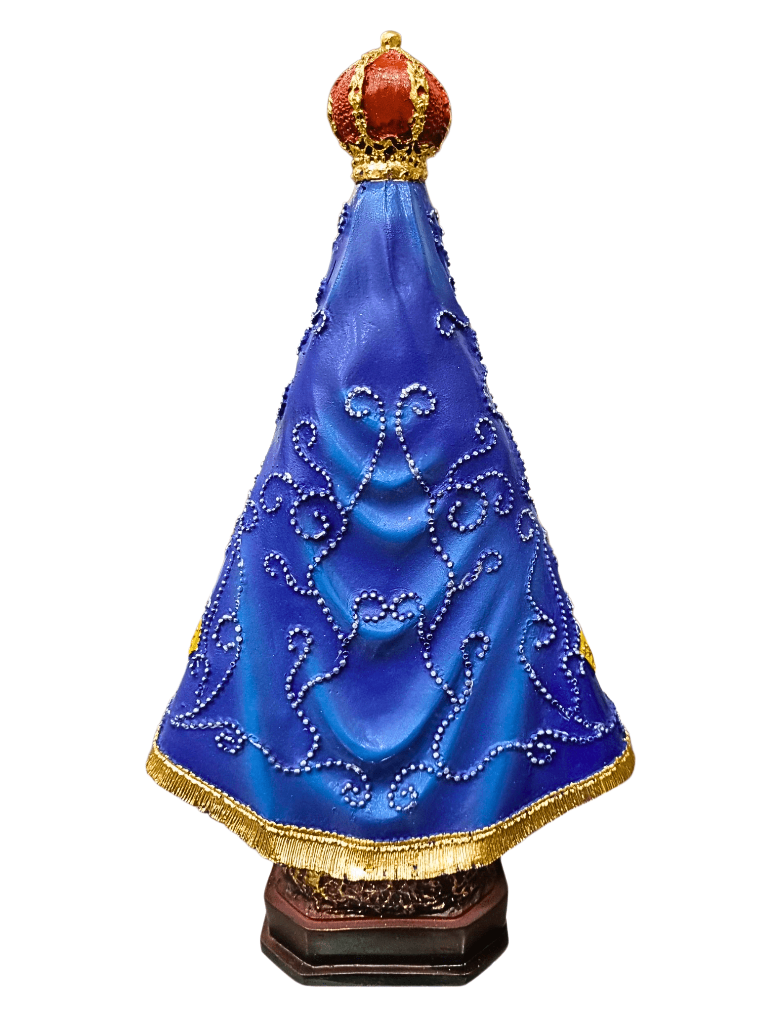 Imagem de Nossa Senhora Aparecida em Pó de Mármore Colorida 20 cm-TerraCotta Arte Sacra