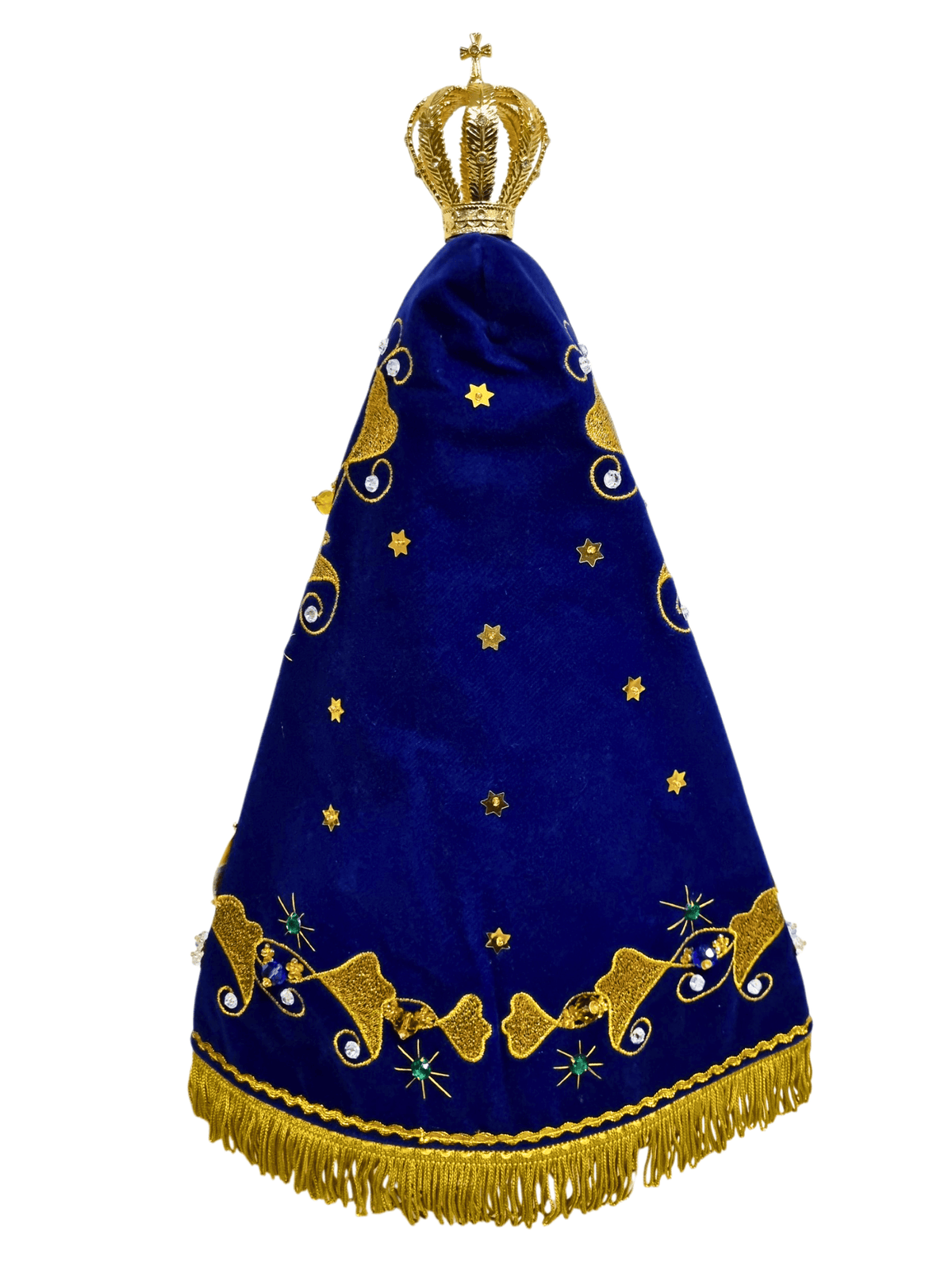 Imagem de Nossa Senhora Aparecida em Pó de Mármore Manto Oficial 41 cm-TerraCotta Arte Sacra