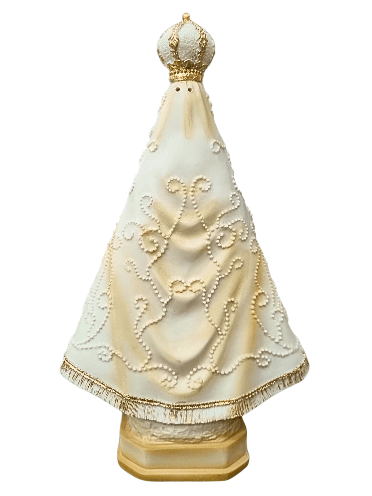 Imagem de Nossa Senhora Aparecida em Pó de Mármore Marfim 20 cm-TerraCotta Arte Sacra