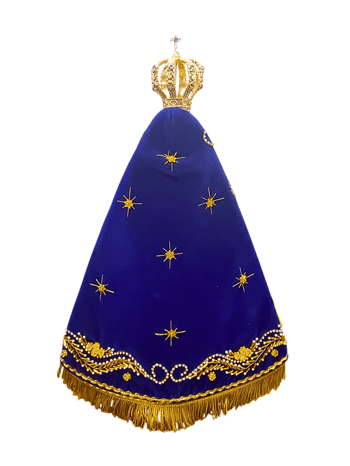 Imagem de Nossa Senhora Aparecida em Pó de Mármore com Manto Luxo 43 cm-TerraCotta Arte Sacra