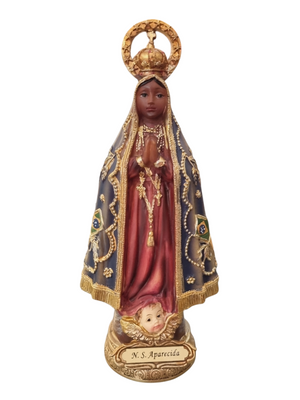 Imagem de Nossa Senhora Aparecida em Resina 10 cm-TerraCotta Arte Sacra