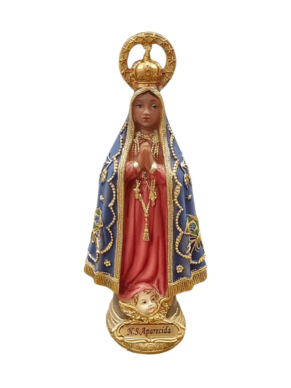 Imagem de Nossa Senhora Aparecida em Resina 13 cm-TerraCotta Arte Sacra