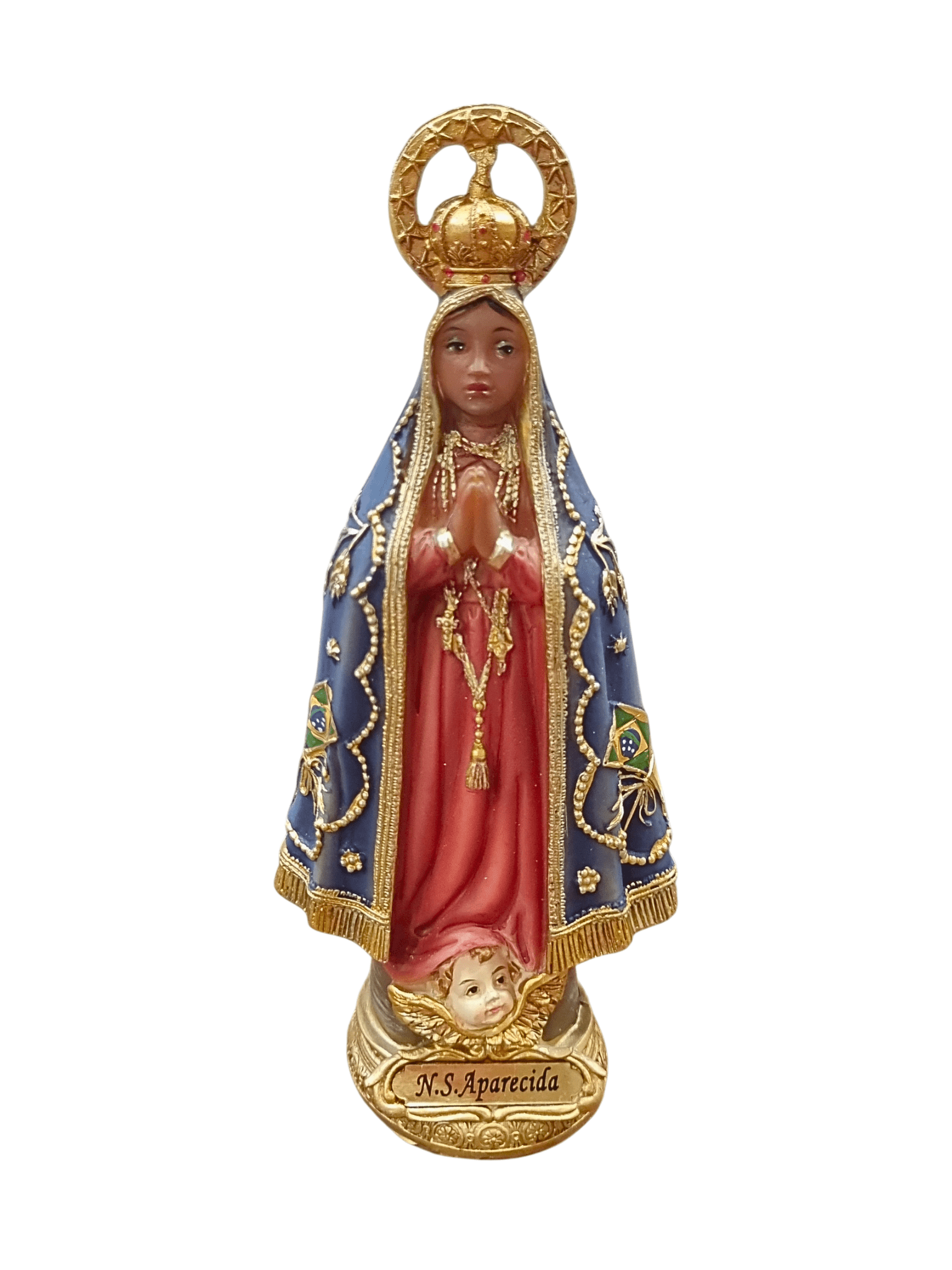 Imagem de Nossa Senhora Aparecida em Resina 13 cm-TerraCotta Arte Sacra