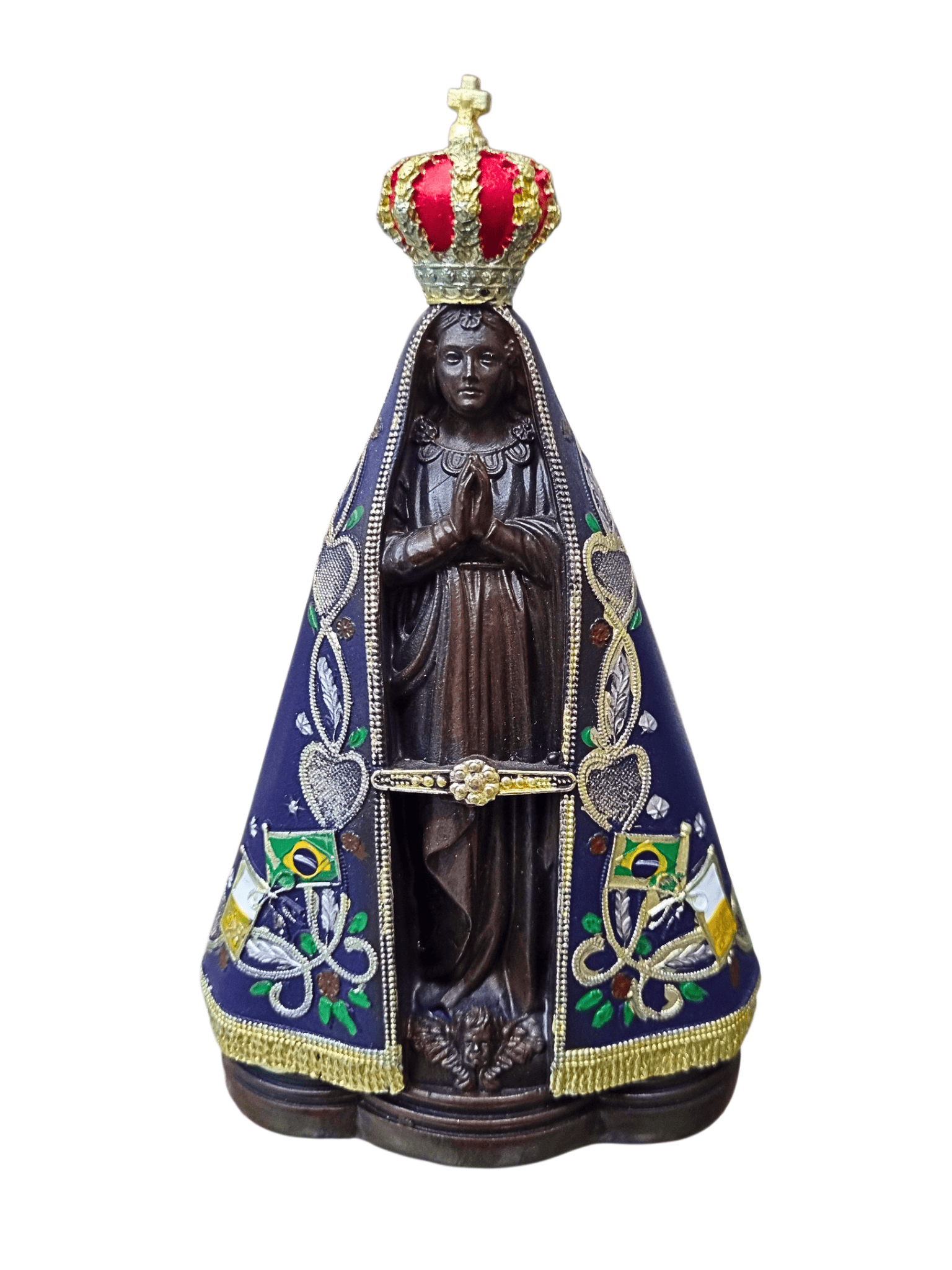 Imagem de Nossa Senhora Aparecida em Resina 15 cm-TerraCotta Arte Sacra