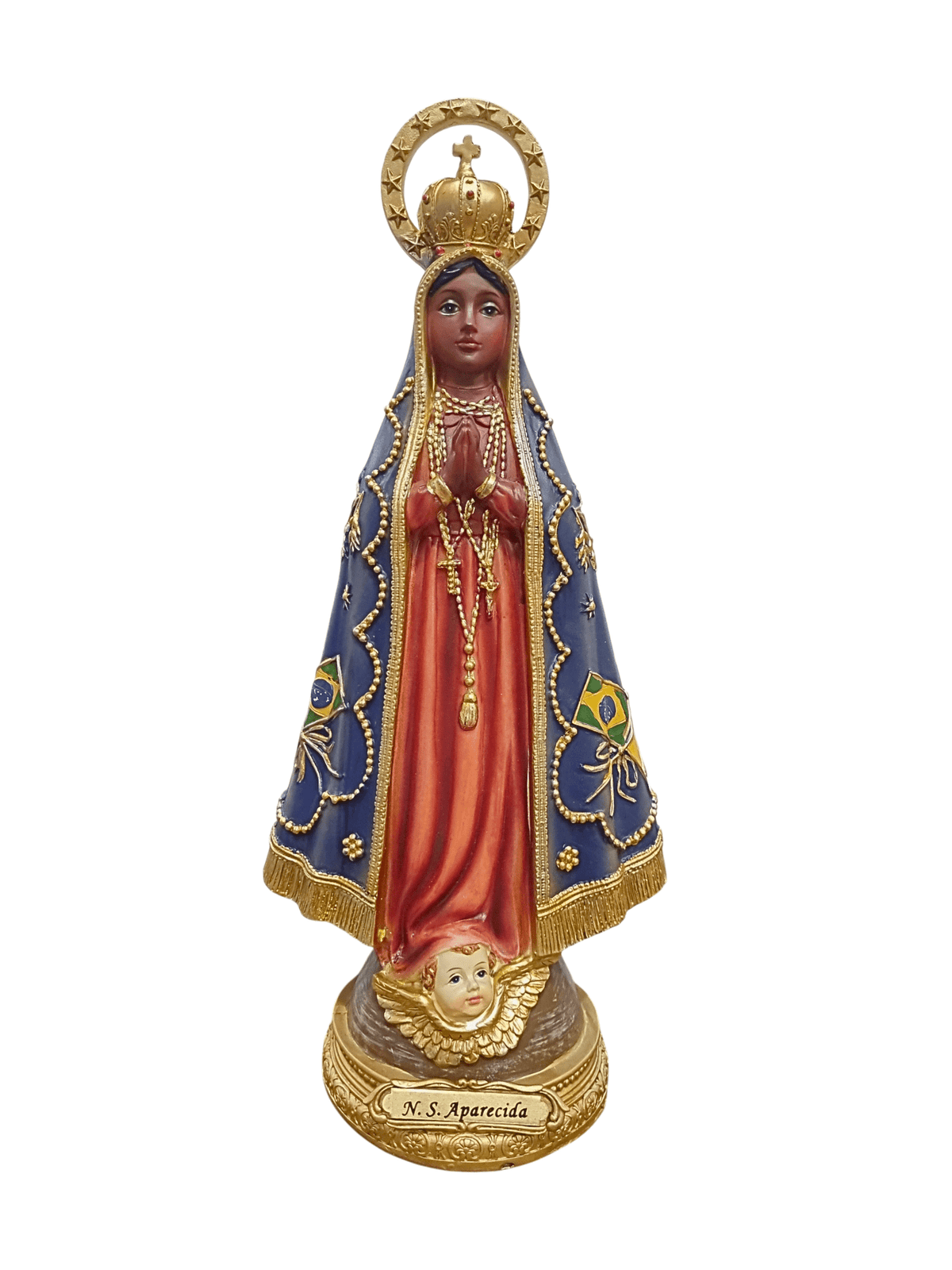 Imagem de Nossa Senhora Aparecida em Resina 30 cm-TerraCotta Arte Sacra