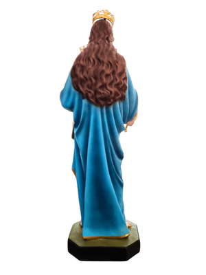 Imagem de Nossa Senhora Auxiliadora em Pó de Mármore com Olhos de Vidro Colorida 85 cm-TerraCotta Arte Sacra