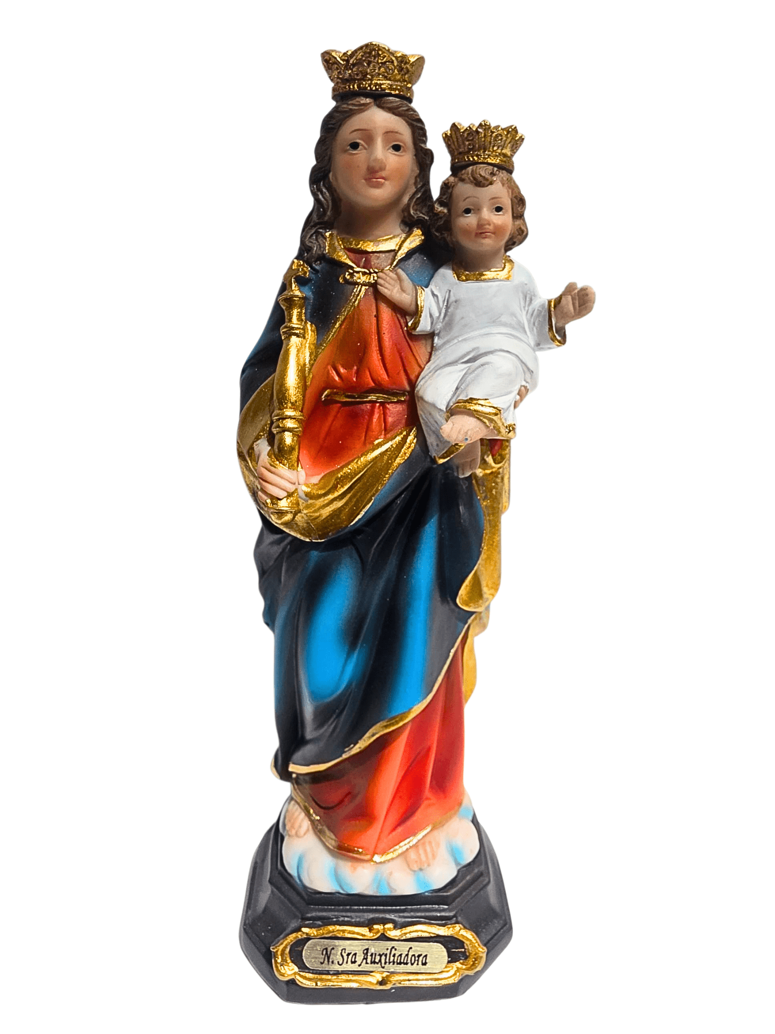 Imagem de Nossa Senhora Auxiliadora em Resina 20 cm-TerraCotta Arte Sacra