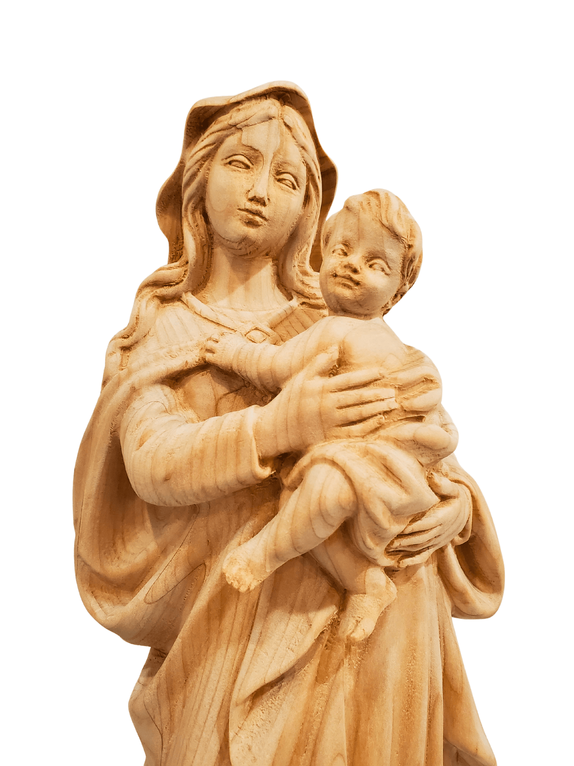 Imagem de Nossa Senhora Barroca em Madeira 40cm-TerraCotta Arte Sacra