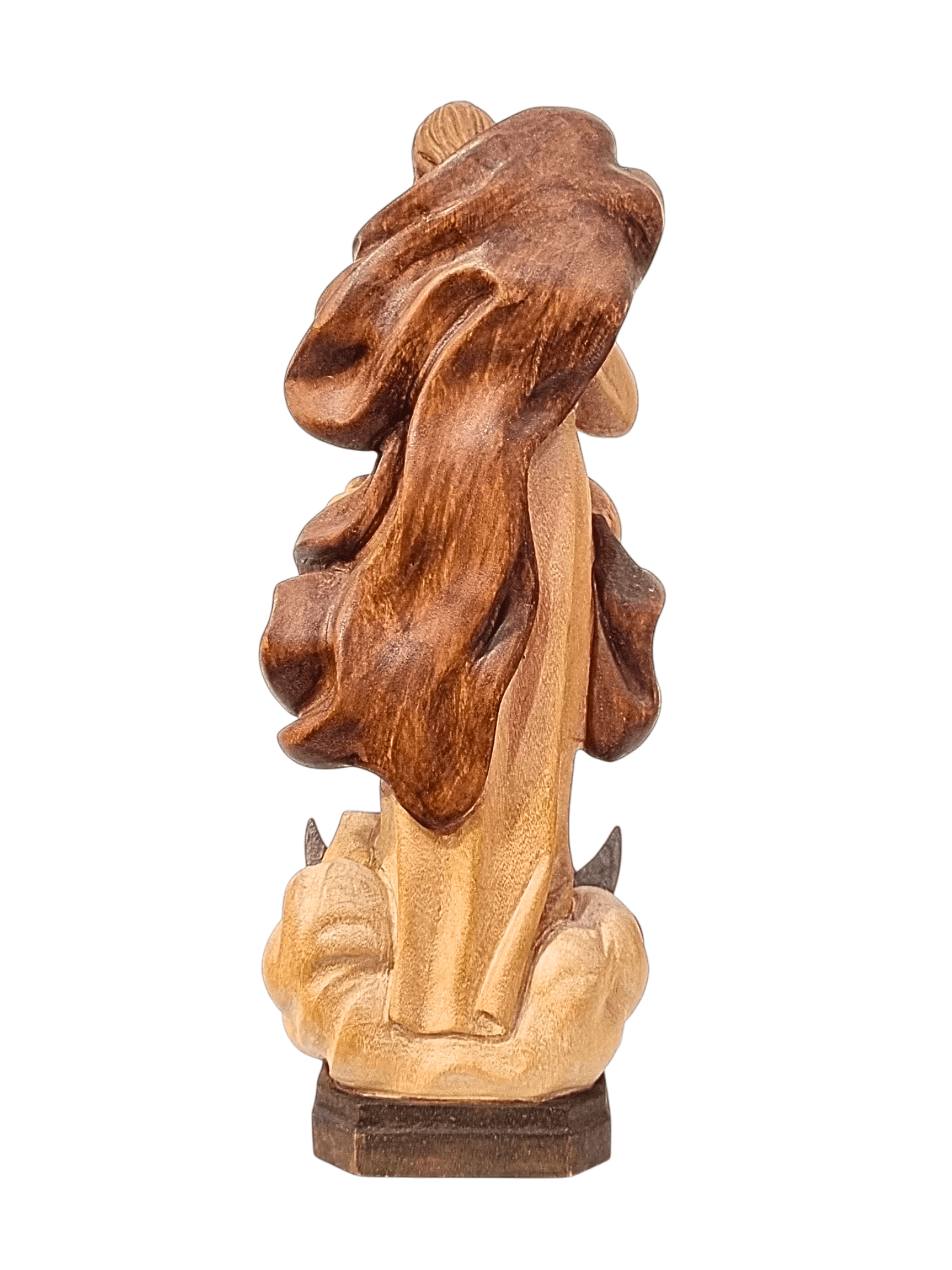 Imagem de Nossa Senhora Desatadora dos Nós Colorida em Madeira 20 cm-TerraCotta Arte Sacra