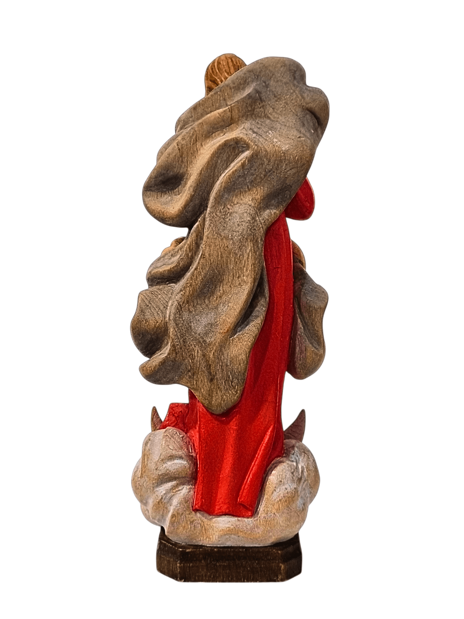 Imagem de Nossa Senhora Desatadora dos Nós Colorida em Madeira 20 cm-TerraCotta Arte Sacra