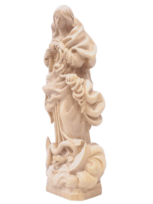 Imagem de Nossa Senhora Desatadora dos Nós Feita em Madeira-TerraCotta Arte Sacra