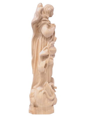 Imagem de Nossa Senhora Desatadora dos Nós Feita em Madeira-TerraCotta Arte Sacra