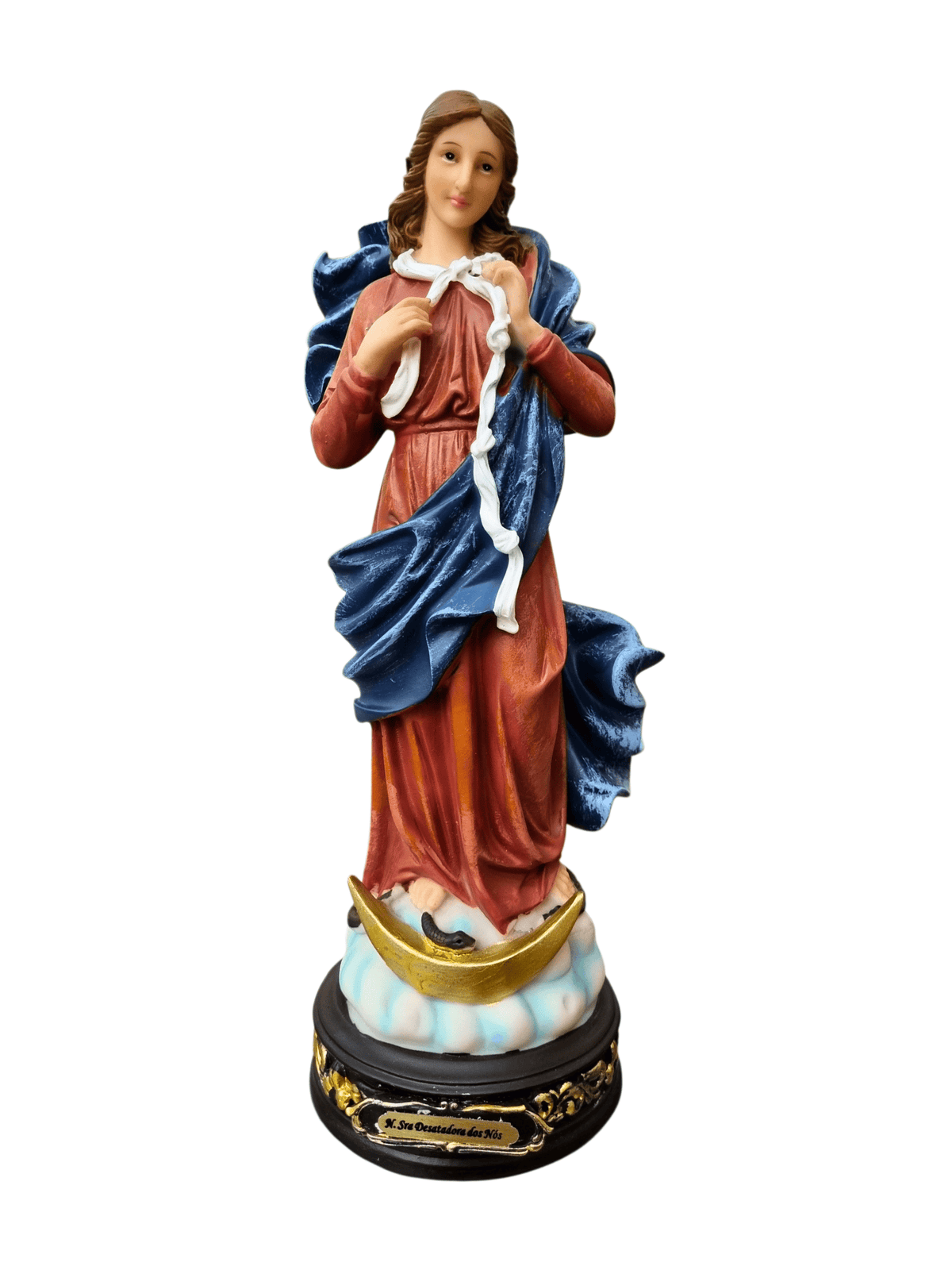 Imagem de Nossa Senhora Desatadora dos Nós em Resina 30 cm-TerraCotta Arte Sacra