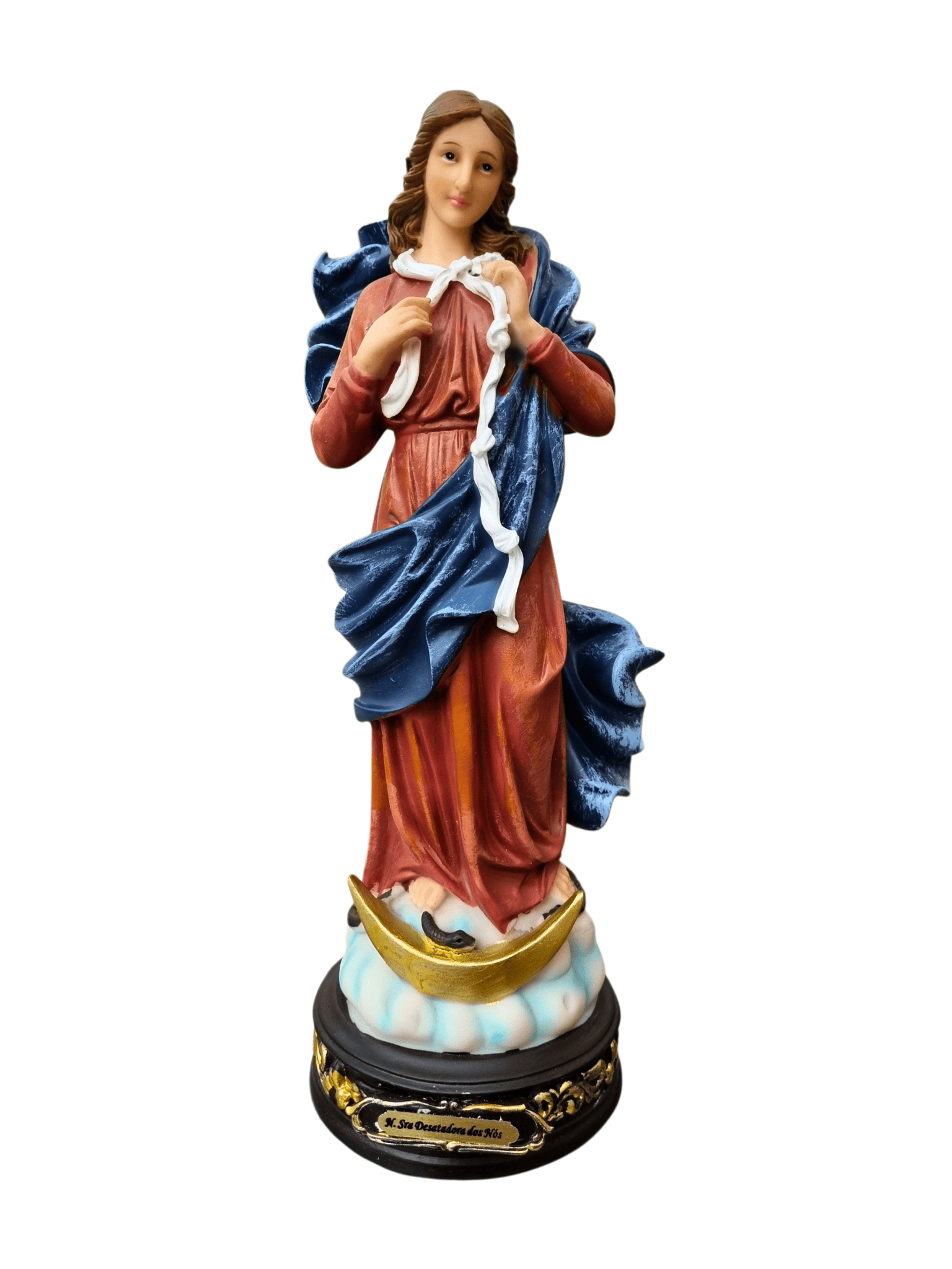 Imagem de Nossa Senhora Desatadora dos Nós em Resina 30 cm-TerraCotta Arte Sacra
