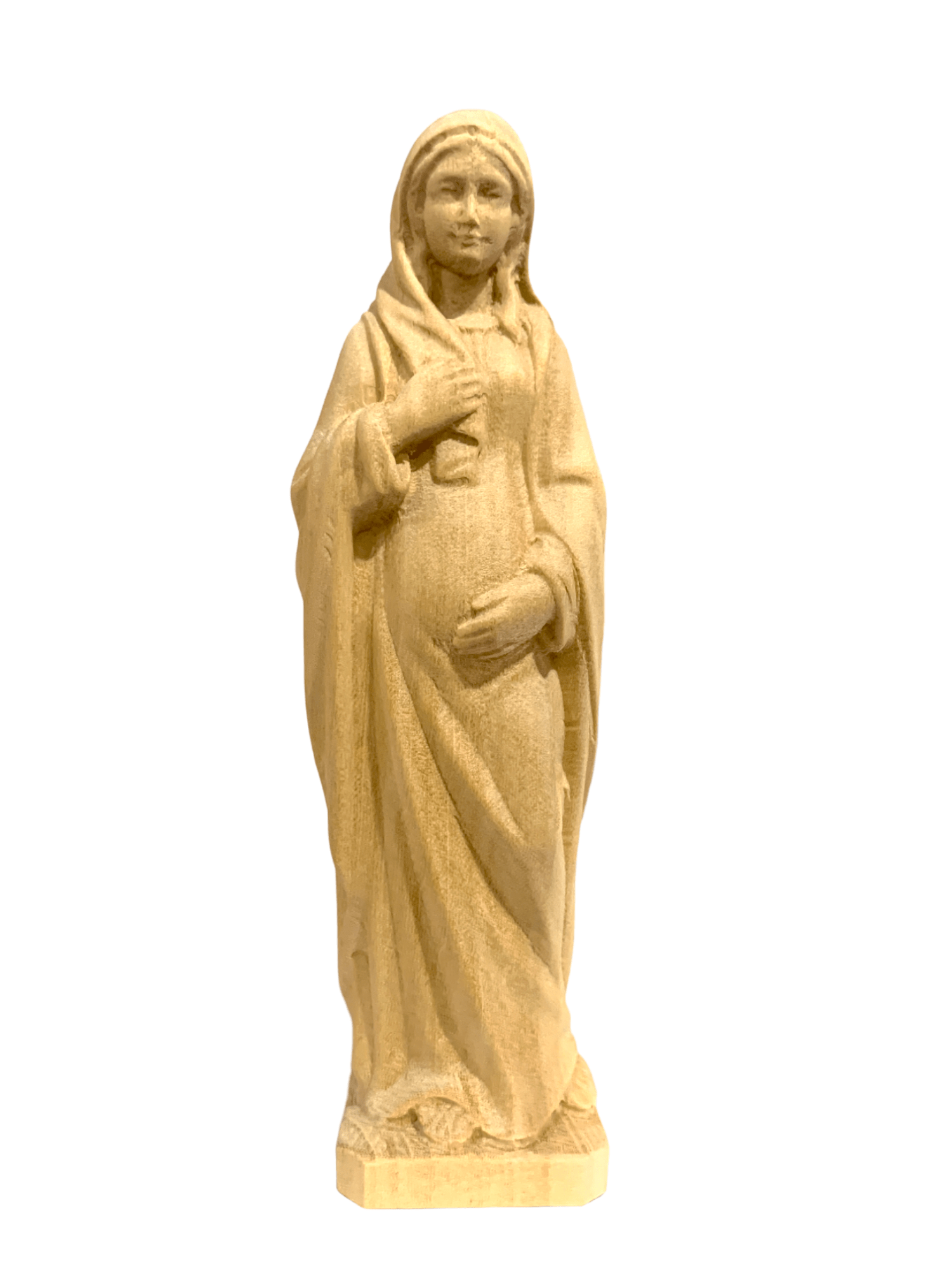 Imagem de Nossa Senhora Grávida de Madeira 15 cm-TerraCotta Arte Sacra