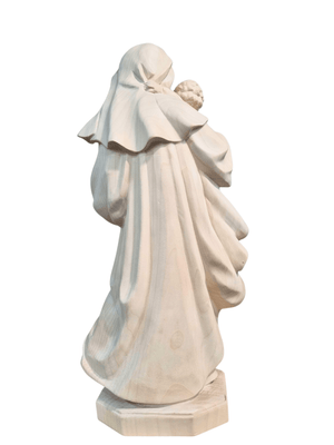 Imagem de Nossa Senhora Madonna em Madeira Italiana Natural 40 cm-TerraCotta Arte Sacra