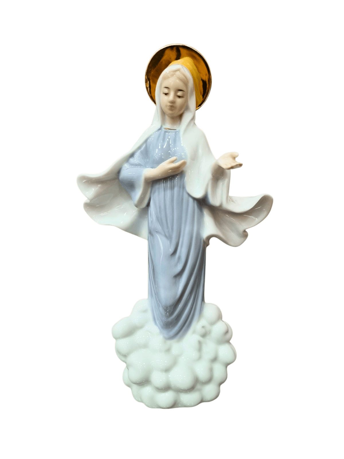 Imagem de Nossa Senhora Rainha da Paz em Porcelana 20 cm-TerraCotta Arte Sacra