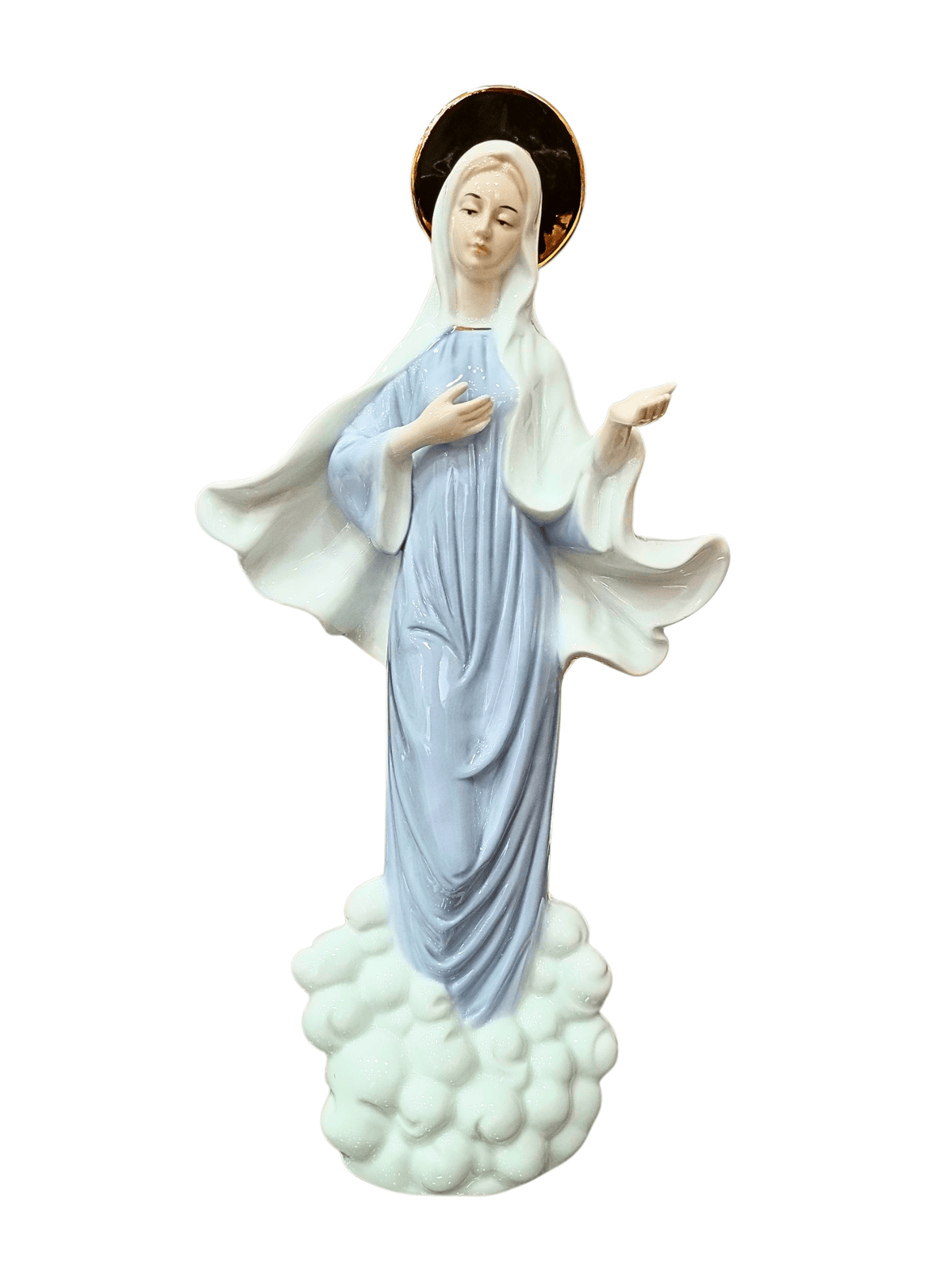Imagem de Nossa Senhora Rainha da Paz em Porcelana 30 cm-TerraCotta Arte Sacra
