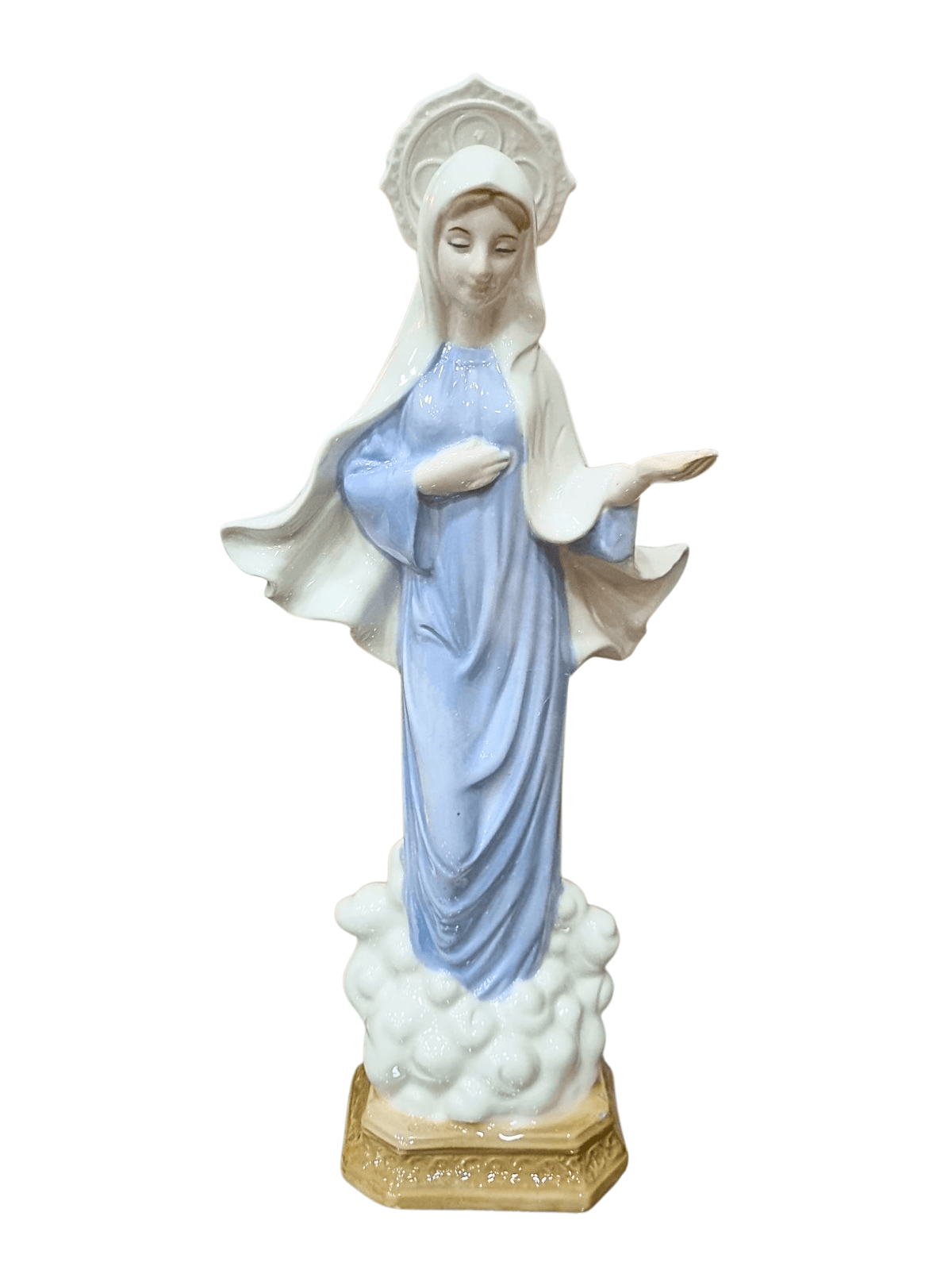 Imagem de Nossa Senhora Rainha da Paz em Porcelana 32 cm-TerraCotta Arte Sacra