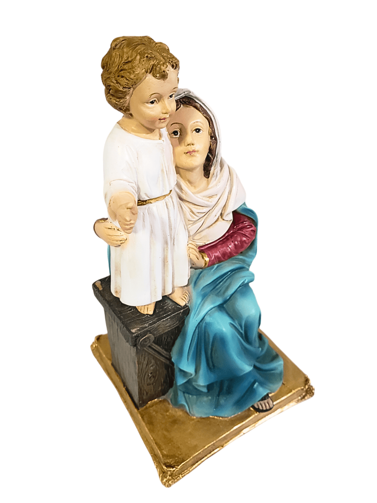 Imagem de Nossa Senhora com Jesus em Resina 20 cm-TerraCotta Arte Sacra