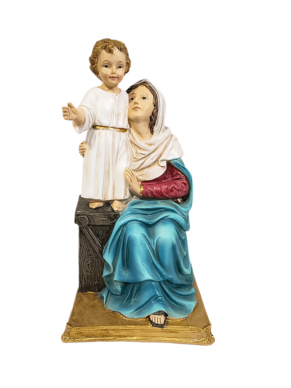 Imagem de Nossa Senhora com Jesus em Resina 20 cm-TerraCotta Arte Sacra
