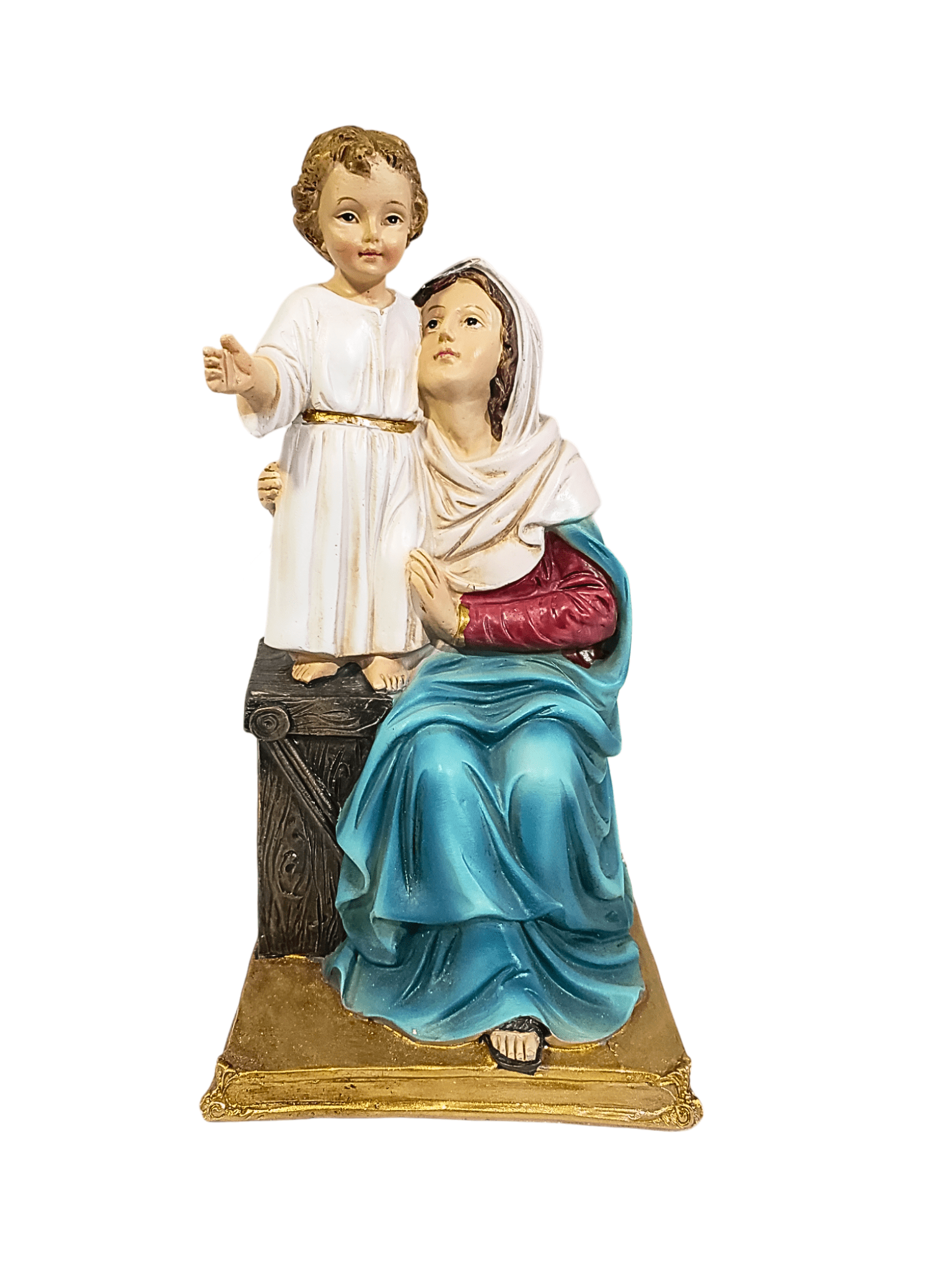 Imagem de Nossa Senhora com Jesus em Resina 20 cm-TerraCotta Arte Sacra