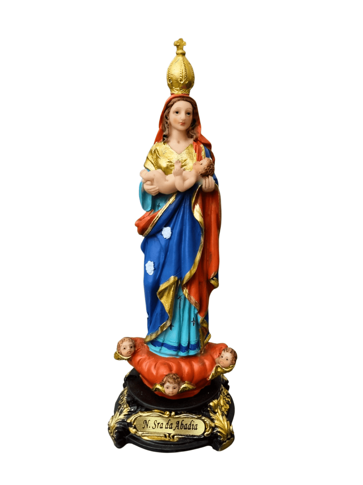 Imagem de Nossa Senhora da Abadia em Resina 20 cm-TerraCotta Arte Sacra