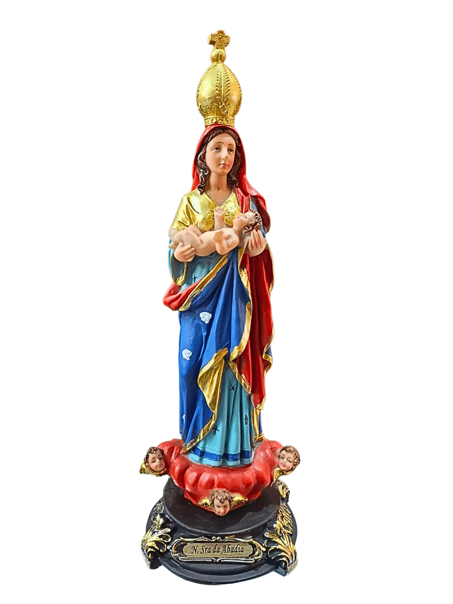 Imagem de Nossa Senhora da Abadia em Resina 30 cm-TerraCotta Arte Sacra
