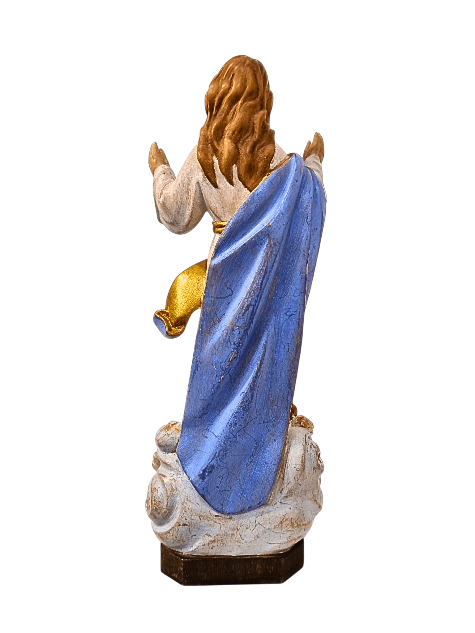 Imagem de Nossa Senhora da Assunção Colorida em Madeira 20 cm-TerraCotta Arte Sacra