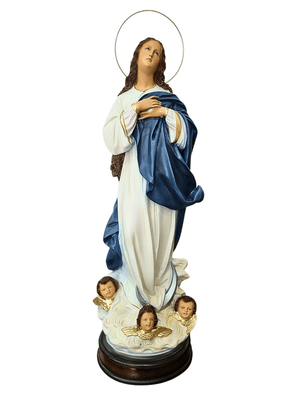 Imagem de Nossa Senhora da Conceição em Pó de Mármore 60 cm-TerraCotta Arte Sacra