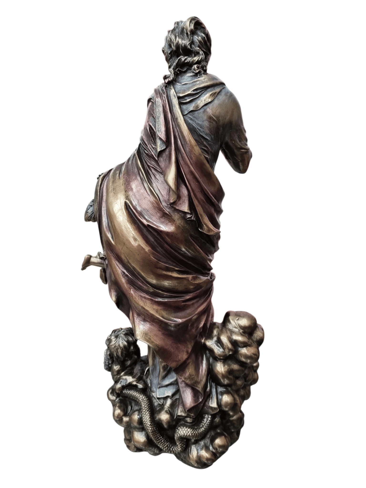 Imagem de Nossa Senhora da Conceição em Pó de Mármore com Acabamento em Bronze 30 cm-TerraCotta Arte Sacra