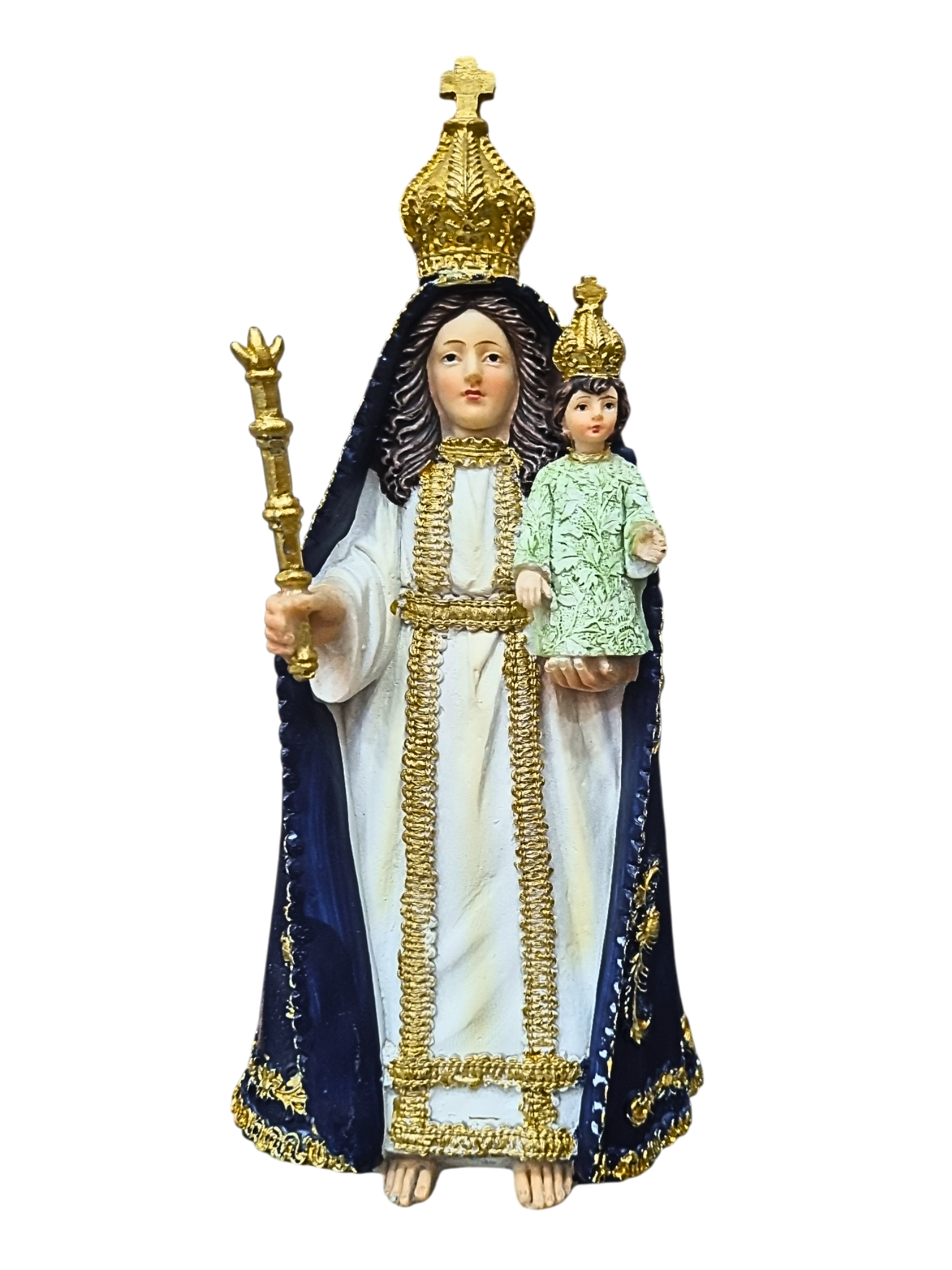 Imagem de Nossa Senhora da Lapa em Resina 20 cm-TerraCotta Arte Sacra