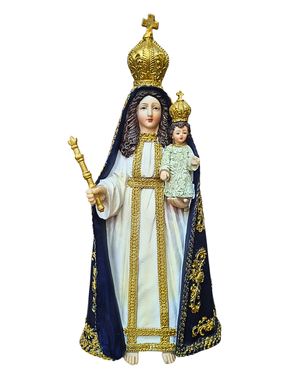 Imagem de Nossa Senhora da Lapa em Resina 30 cm-TerraCotta Arte Sacra