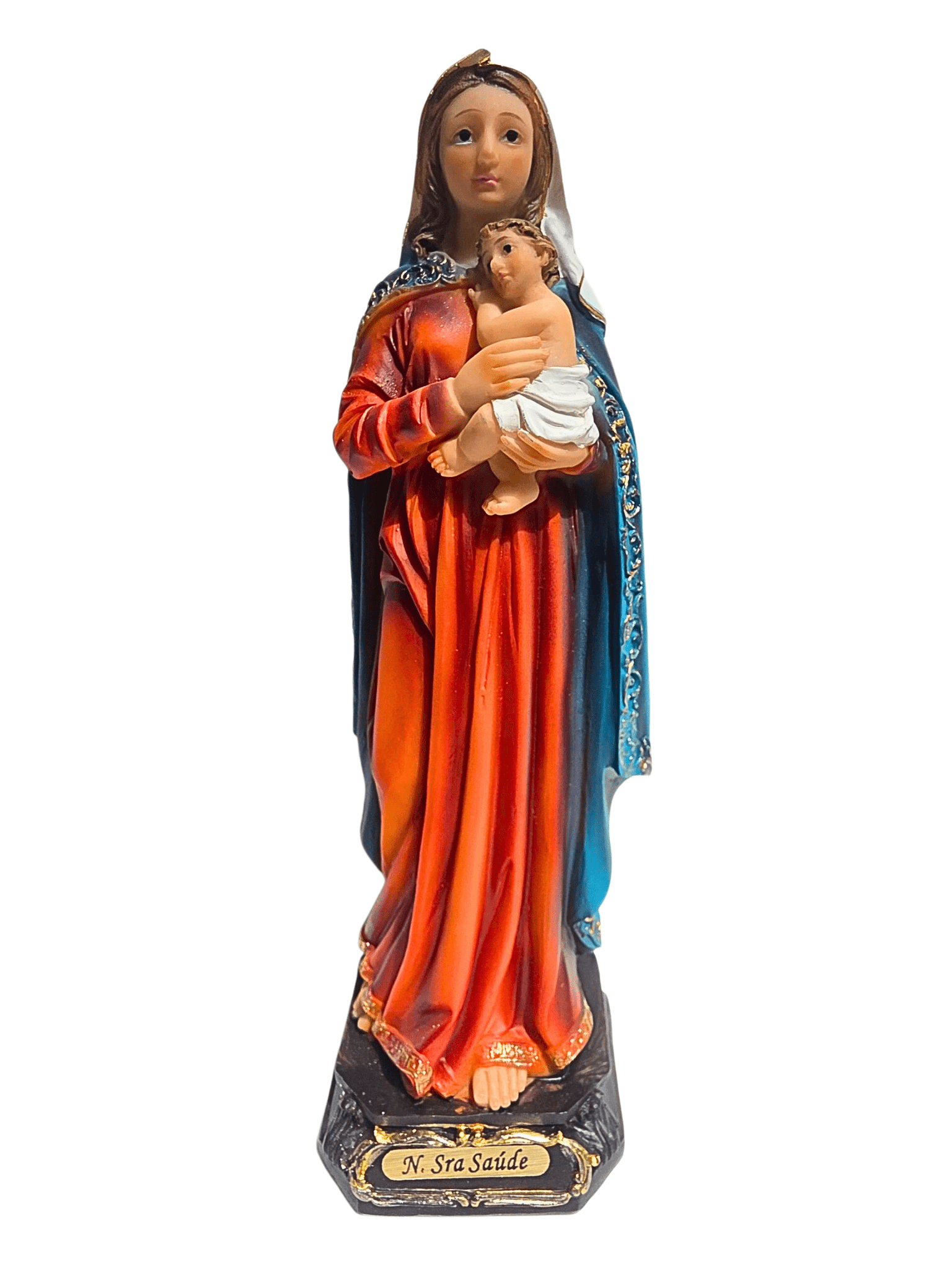 Imagem de Nossa Senhora da Saúde em Resina 20 cm-TerraCotta Arte Sacra