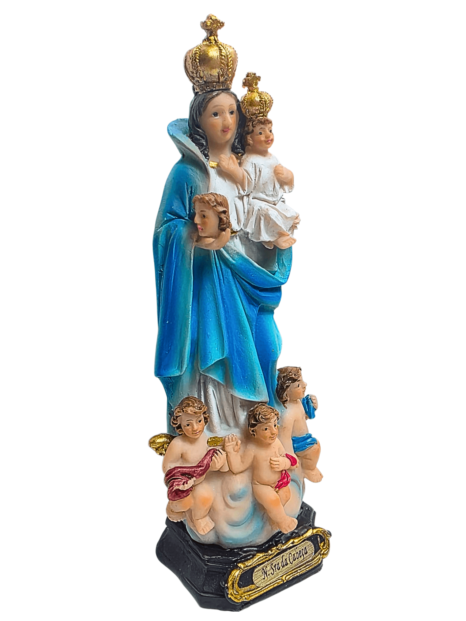 Imagem de Nossa Senhora das Cabeça em Resina 15 cm-TerraCotta Arte Sacra