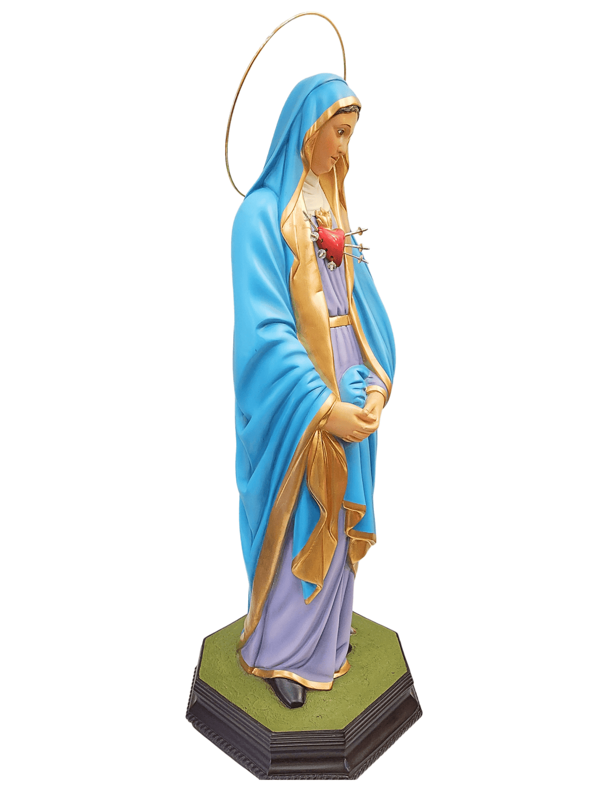 Imagem de Nossa Senhora das Dores com Espada em Pó de Mármore 83 cm-TerraCotta Arte Sacra
