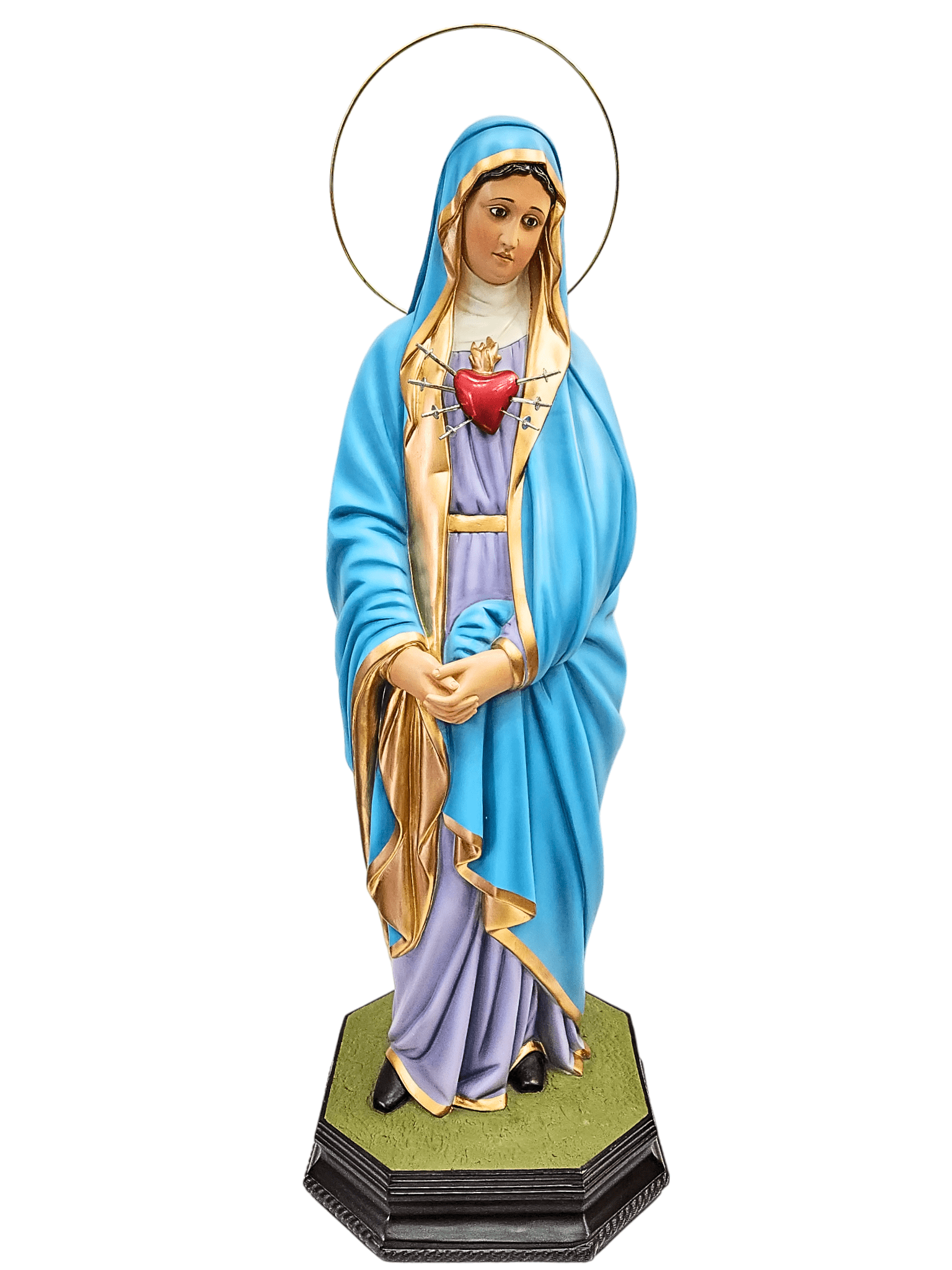 Imagem de Nossa Senhora das Dores com Espada em Pó de Mármore 83 cm-TerraCotta Arte Sacra