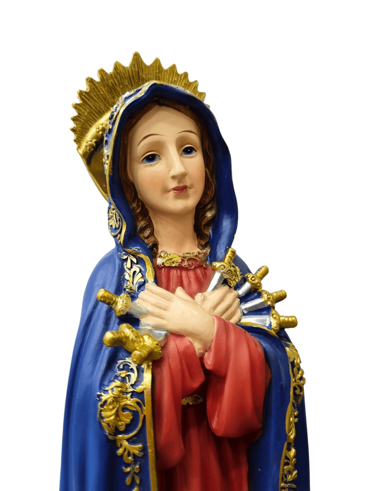 Imagem de Nossa Senhora das Dores em Resina 30 cm-TerraCotta Arte Sacra