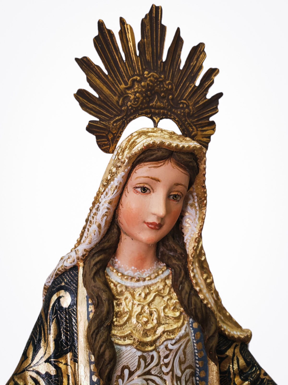 Imagem de Nossa Senhora das Graças com Policromia 40 cm-TerraCotta Arte Sacra
