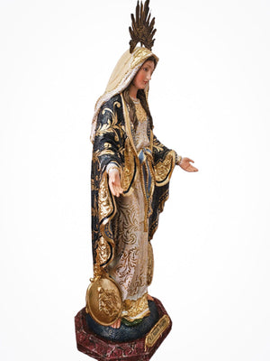 Imagem de Nossa Senhora das Graças com Policromia 40 cm-TerraCotta Arte Sacra