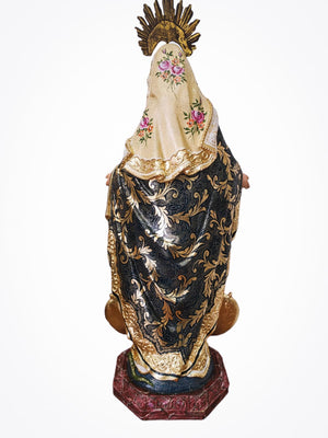 Imagem de Nossa Senhora das Graças com Policromia 40 cm-TerraCotta Arte Sacra