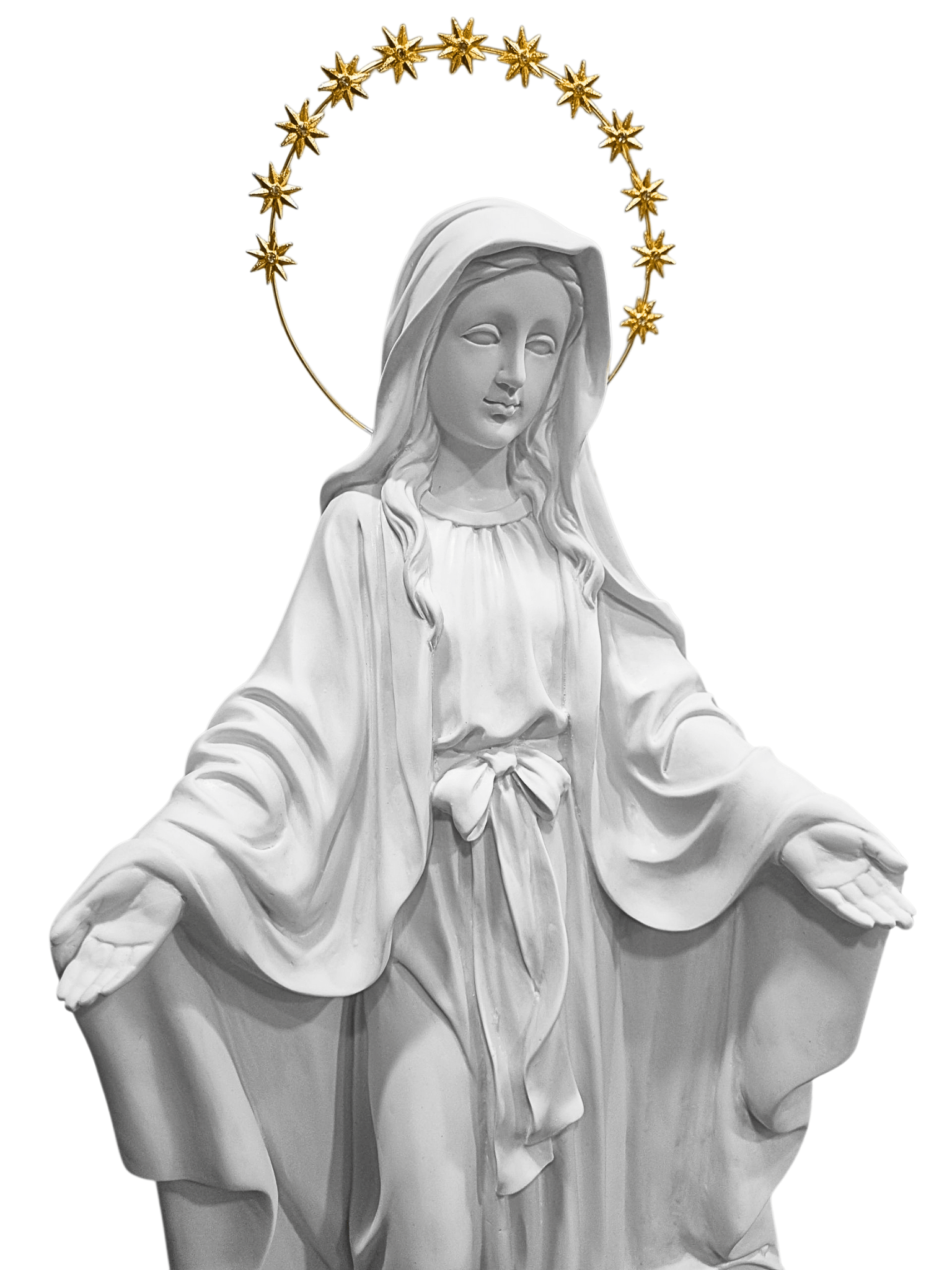 Imagem de Nossa Senhora das Graças em Pó de Mármore 60 cm-TerraCotta Arte Sacra