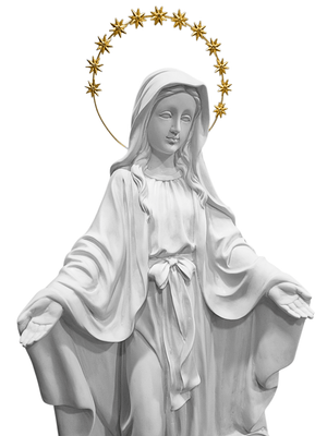 Imagem de Nossa Senhora das Graças em Pó de Mármore 60 cm-TerraCotta Arte Sacra