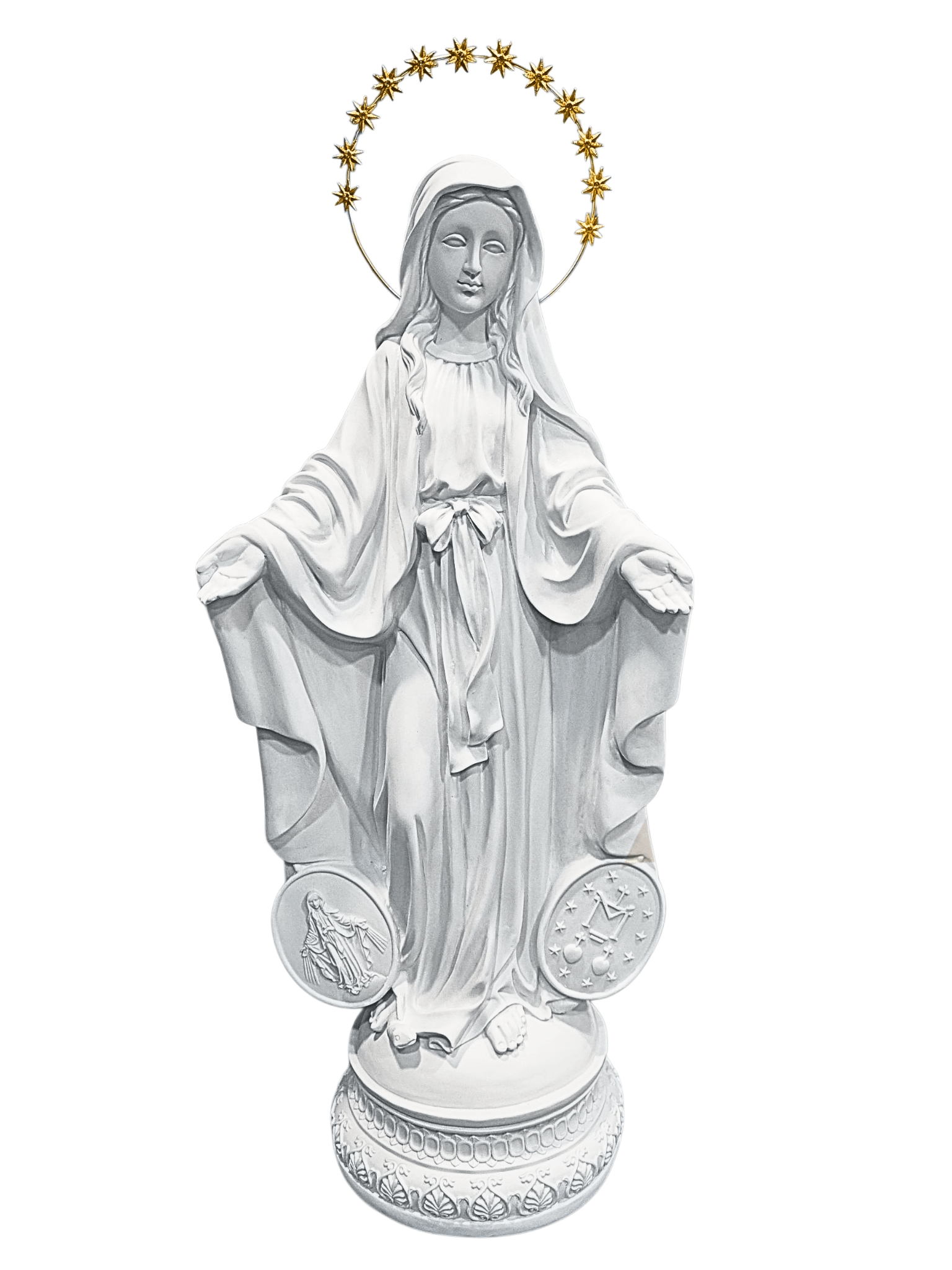 Imagem de Nossa Senhora das Graças em Pó de Mármore 60 cm-TerraCotta Arte Sacra