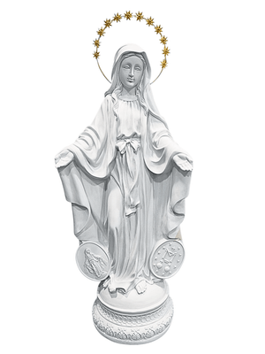 Imagem de Nossa Senhora das Graças em Pó de Mármore 60 cm-TerraCotta Arte Sacra