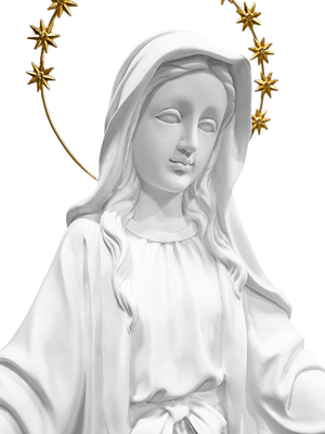 Imagem de Nossa Senhora das Graças em Pó de Mármore 60 cm-TerraCotta Arte Sacra