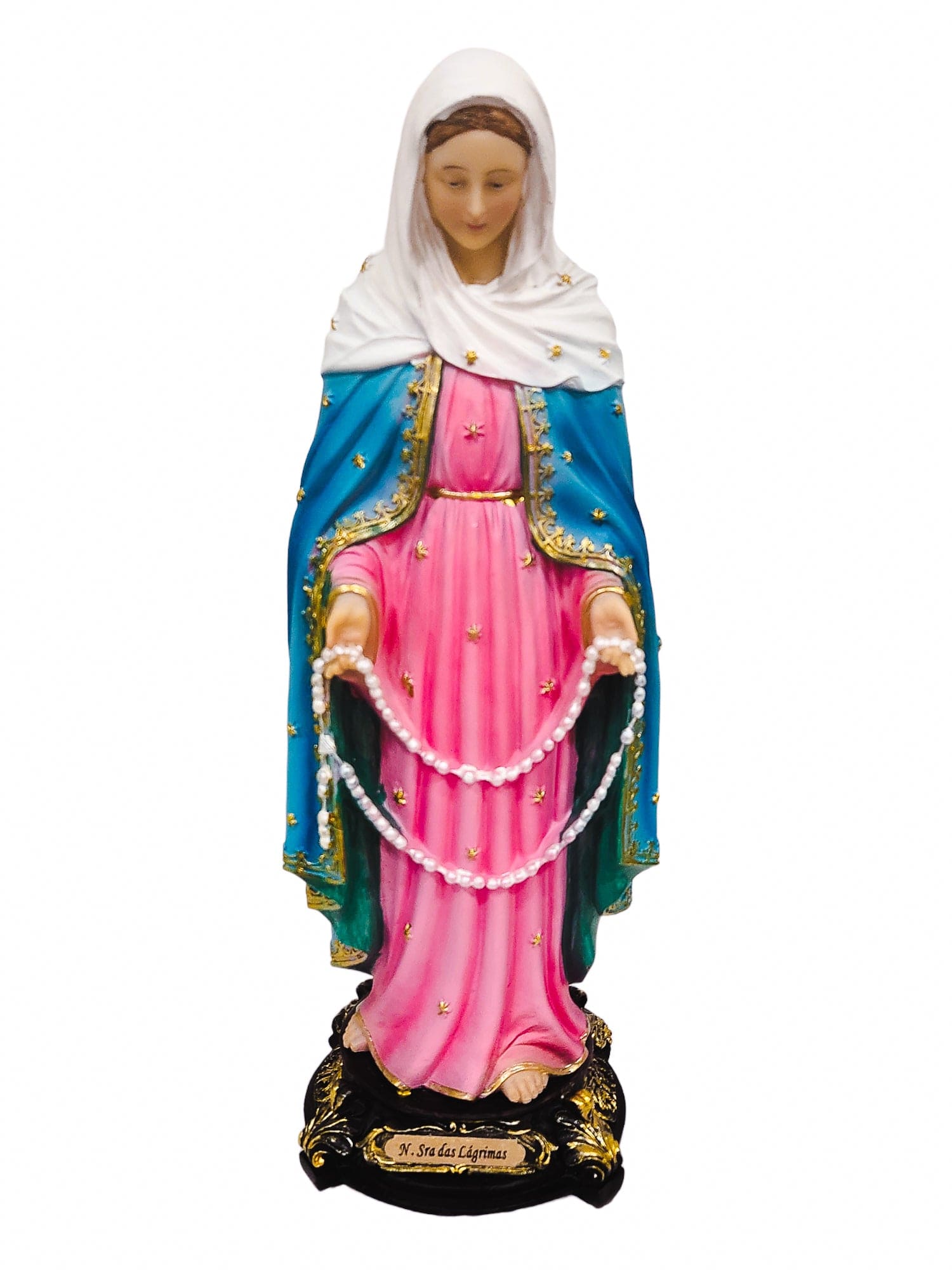 Imagem de Nossa Senhora das Lagrimas em Resina 40 cm-TerraCotta Arte Sacra
