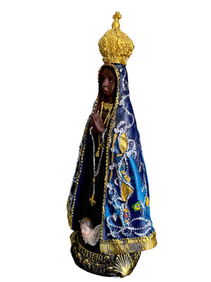 Imagem de Nossa Senhora de Aparecida em Resina 13 cm-TerraCotta Arte Sacra