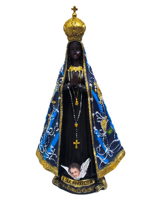 Imagem de Nossa Senhora de Aparecida em Resina 30 cm-TerraCotta Arte Sacra