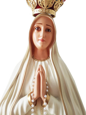 Imagem de Nossa Senhora de Fátima 75 cm-TerraCotta Arte Sacra